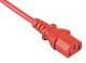 Cabeus PC-186-VDE-1.8M-RD Кабель питания компьютера (Schuko+C13) (3x0.75), красный, 1.8м