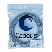 Cabeus UTP-4P-Cat.5e-SOLID-LSZH-GY-20 Кабель витая пара UTP (U/UTP), категория 5e, 4 пары (24 AWG), одножильный, серый, LSZH, нг(А)-HF, (20 м)
