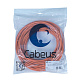 Cabeus UTP-4P-Cat.6-SOLID-LSZH-25 Кабель витая пара UTP (U/UTP), категория 6, 4 пары (23 AWG), одножильный, LSZH, нг(А)-HF, оранжевый (25 м)