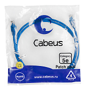 Cabeus PC-UTP-RJ45-Cat.5e-1.5m-BL Патч-корд UTP, категория 5е, 1.5 м, неэкранированный, синий