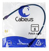 Cabeus PC-SSTP-RJ45-Cat.8-0.5m-LSZH Патч-корд S/FTP, категория 8 (40G, 2000 MHz), 2xRJ45/8p8c, экран