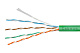 Cabeus UTP-4P-Cat.5e-SOLID-LSZH-GN-25 Кабель витая пара UTP (U/UTP), категория 5e, 4 пары (24 AWG), одножильный, зеленый, LSZH, нг(А)-HF (25 м)
