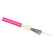 Cabeus TB-A-7-16T-D-K-LSZH-IN-25 Кабель волоконно-оптический 50/125 (OM4) многомодовый, 16 волокон, плотное буферное покрытие (tight buffer), для внутренней прокладки (-25C ~ +50), LSZH, маджента RAL 4010