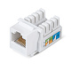 Cabeus KJ-RJ45-Cat.6-90 Вставка Keystone Jack RJ-45, категория 6, заделка тип 110, белая