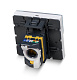 Cabeus KJ-RJ45-Cat.6a-180T-FP-L-45 Keystone Jack RJ-45(8P8C), 180 градусов, категория 6a, безинструментный монтаж, вставка Mosaic (арт.076574)