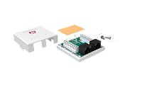 Компьютерная розетка RJ-45 двойная SYSMATRIX SB 25EU.WH
