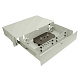 Cabeus ODF-19-4FP-32FC/ST/SC-K-T Кросс оптический стоечный выдвижной, с замком, 19, до 32 портов, серый