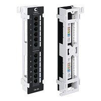 Cabeus PL-12-Cat.5e-WL-Dual IDC Патч-панель настенная, 12 портов RJ-45, категория 5e, с подставкой