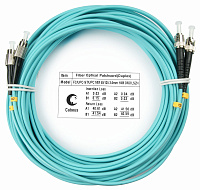 Cabeus FOP-50-FC-ST-20m Шнур оптический duplex FC-ST 50/125 mm OM3 20м LSZH