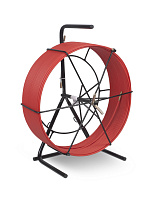 Cabeus Pull-M3-6-110m Устройство для протяжки кабеля в стояках и трубах межэтажных конструкций мини УЗК в металлической кассете с держателем тип №3, 110м (диаметр стеклопрутка 6 мм)