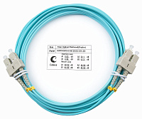 Cabeus FOP-50-SC-SC-7m Шнур оптический duplex SC-SC 50/125 mm OM3 7м LSZH