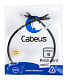 Cabeus PC-UTP-RJ45-Cat.6-0.5m-BK Патч-корд U/UTP, категория 6, 2xRJ45/8p8c, неэкранированный, черный, PVC, 0.5м