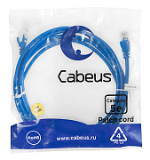 Cabeus PC-UTP-RJ45-Cat.5e-3m-BL-LSZH Патч-корд U/UTP, категория 5е, 2xRJ45/8p8c, неэкранированный, с