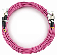 Cabeus FOP-50-OM4-FC-ST-7m Шнур оптический duplex FC-ST 50/125 mm OM4 7м LSZH