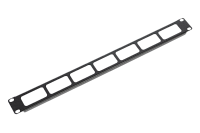 ЦМО ГКО-О-1-9005 Органайзер кабельный горизонтальный 19" 1U с окнами для кабеля, цвет черный ГКО-О-2-9005