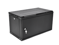 Шкаф телекоммуникационный настенный разборный ЭКОНОМ 6U (600 × 650) дверь металл, цвет черныйб ШРН-Э-6.650.1-9005