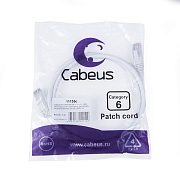 Cabeus PC-UTP-RJ45-Cat.6-1m-WH-LSZH Патч-корд U/UTP, категория 6, 2xRJ45/8p8c, неэкранированный, белый, LSZH, 1м