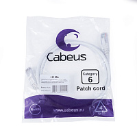 Cabeus PC-UTP-RJ45-Cat.6-1.5m-WH-LSZH Патч-корд U/UTP, категория 6, 2xRJ45/8p8c, неэкранированный, белый, LSZH, 1.5м