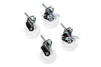 Комплект роликов 3" × 1" для стоек СТК и шкафов ШТК-Эконом, 4 шт., с тормозом 2 шт., СТК-ШТК-Э-50