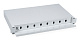 Cabeus ODF-19-8-SC Кросс бокс оптический 19" на 8 SC (LC duplex) со сплайс пластиной, выдвижной (без пигтейлов и проходных адаптеров)