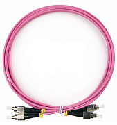 Cabeus FOP-50-OM4-FC-FC-2m Шнур оптический duplex FC-FC 50/125 mm OM4 2м LSZH