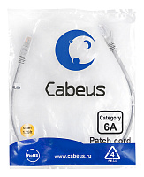 Cabeus PC-UTP-RJ45-Cat.6a-0.5m-LSZH Патч-корд UTP, категория 6a, 10G, неэкранированный, LSZH, 0.5 м, серый