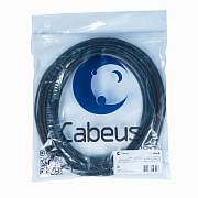 Cabeus UTP-4P-Cat.5e-SOLID-OUT-PE-UV-20 Кабель витая пара UTP (U/UTP), категория 5e, 4 пары (24 AWG), одножильный, для внешней прокладки, PE-UV (20 м)