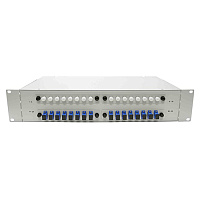 Cabeus FO-19-4FP-32FC/ST/SC-T Кросс оптический стоечный, 19, до 32 портов, серый