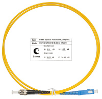 Cabeus FOP(s)-9-SC-ST-1m Шнур оптический simplex SC-ST 9/125 sm 1м LSZH