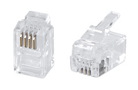 Cabeus 4P4C Телефонный разъем для телефонных трубок