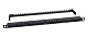 Cabeus PLHD-24-Cat.5e-Dual-180-0,5U Патч-панель высокой плотности 19" (0,5U), 24 порта RJ-45, категория 5e, Dual IDC,180 градусов, с задним кабельным организатором