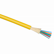 Cabeus TB-A-9-24T-E-K-LSZH-IN-25 Кабель волоконно-оптический 9/125 одномодовый, 24 волокна, плотное буферное покрытие (tight buffer), для внутренней прокладки (-25C ~ +50), LSZH, желтый