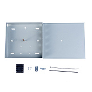 Cabeus FO-WL-4FC/ST Кросс Распределительный Настенный Микро (с крышкой) до 4 портов FC/ST (с ложементом+сплошная панель наружная) серый RAL 7035