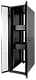ЦМО ШТК-СП-42.6.10-48АА-9005 Шкаф серверный ПРОФ напольный 42U (600x1000) дверь перфор., задние двойные перфор., черный, в сборе ШТК-СП-42.6.10-48АА-9005