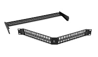 Cabeus PLBHD-48-CON Угловая модульная патч-панель 19", 48 портов, 1U , для неэкранированных модулей, с задним кабельным организатором (без модулей)