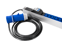 ЦМО R-32-36C13-6C19-A-I-1820-3-2P Вертикальный блок розеток Rem-32, 1 фаза 32A, 2 авт, инд, 36 C13,6 C19, 1820 мм, вх IEC 309, шнур 3 м