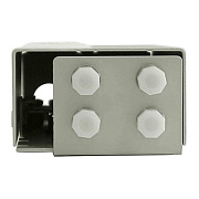 Cabeus FO-WL-4-FC/ST-y-T Кросс оптический настенный, до 4 портов FC(ST), ложемент - 1шт., серый