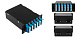 Cabeus FO-4K-6QLC/U-2MPO/A(m)-SM(A1)-BK-T Оптическая кассета в сборе, розетки LC/SM-quad - 6шт. - MPO/APC - 2шт., гидра MPO/APC Male - 12LC/UPC - 2шт., SM(G.652.D), черная