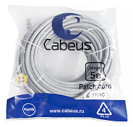 Cabeus PC-UTP-RJ45-Cat.5e-20m Патч-корд UTP, Cat.5е, 10 м, серый