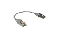SYSMATRIX PC 4545.5ES26.015LSZHGY Патч-корд F/UTP, категория 5е, 2xRJ45, экранированный, серый, LSZH, 0.15м