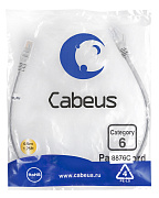 Cabeus PC-UTP-RJ45-Cat.6-0.5m-LSZH Патч-корд U/UTP, категория 6, 2xRJ45/8p8c, неэкранированный, серы