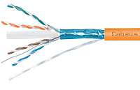 Cabeus FTP-4P-Cat.6-SOLID-LSZH-50 Кабель витая пара экранированная FTP (F/UTP), категория 6, 4 пары (23 AWG), одножильный, LSZH, нг(А)-HF, (50 м)