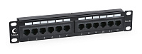 Cabeus PL-12-Cat.5e 10"-Dual IDC Патч-панель 10", уст. размер 236 мм, 12 портов RJ-45, категория 5e, Dual IDC

<ul><li>Уменьшенный размер для монтажа в настенные 10" шкафы</li><li>Позволяет подключать одножильный кабель диаметром 22-26 AWG</li><li>Высота 