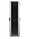 Шкаф телекоммуникационный напольный 48U (800 × 1000) дверь стекло, чёрный, ШТК-М-48.8.10-1ААА-9005