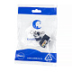Cabeus KJ-RJ45-Cat.6-90-BK Вставка Keystone Jack RJ-45, категория 6, заделка тип 110, черная