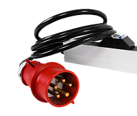 Верт блок розеток Rem-2MC, монит, измер, 3×32A, авт, 24S, 2100мм, шнур 3м IEC309, R-2MC3-3x32-24S-A-MI-2100-3-3PN