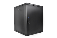 Шкаф телекоммуникационный настенный разборный 15U(600×660) съемные стенки, дверь металл, цвет черный, ШРН-М-15.650.1-9005