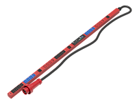 Верт блок розеток Rem-3MC, монит, измер, 3x63А, авт, 6С13 с фикс, 18С19 с фикс, 1820мм, шнур 1,8м IEC309