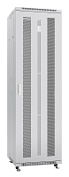 Cabeus ND-05C-42U60/100 Шкаф телекоммуникационный 19" напольный 42U 600x1000x2055mm (ШхГхВ) передняя и задняя перфорированные двери (72%), ручка с замком, цвет серый (RAL 7035)