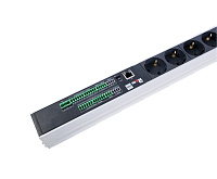 Верт блок розеток Rem-2MC, монит, измер, 1×32А, авт, 20S, 1420мм, шнур 3м IEC309, R-2MC3-32-20S-A-MI-1420-3-2P